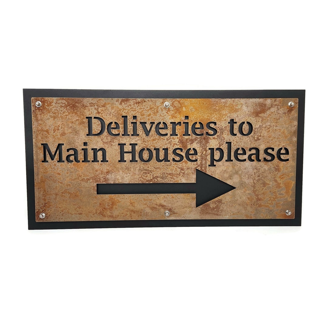 Metal Street Address or Name Sign Layered Design XXL 16x32 or 20x25 ...