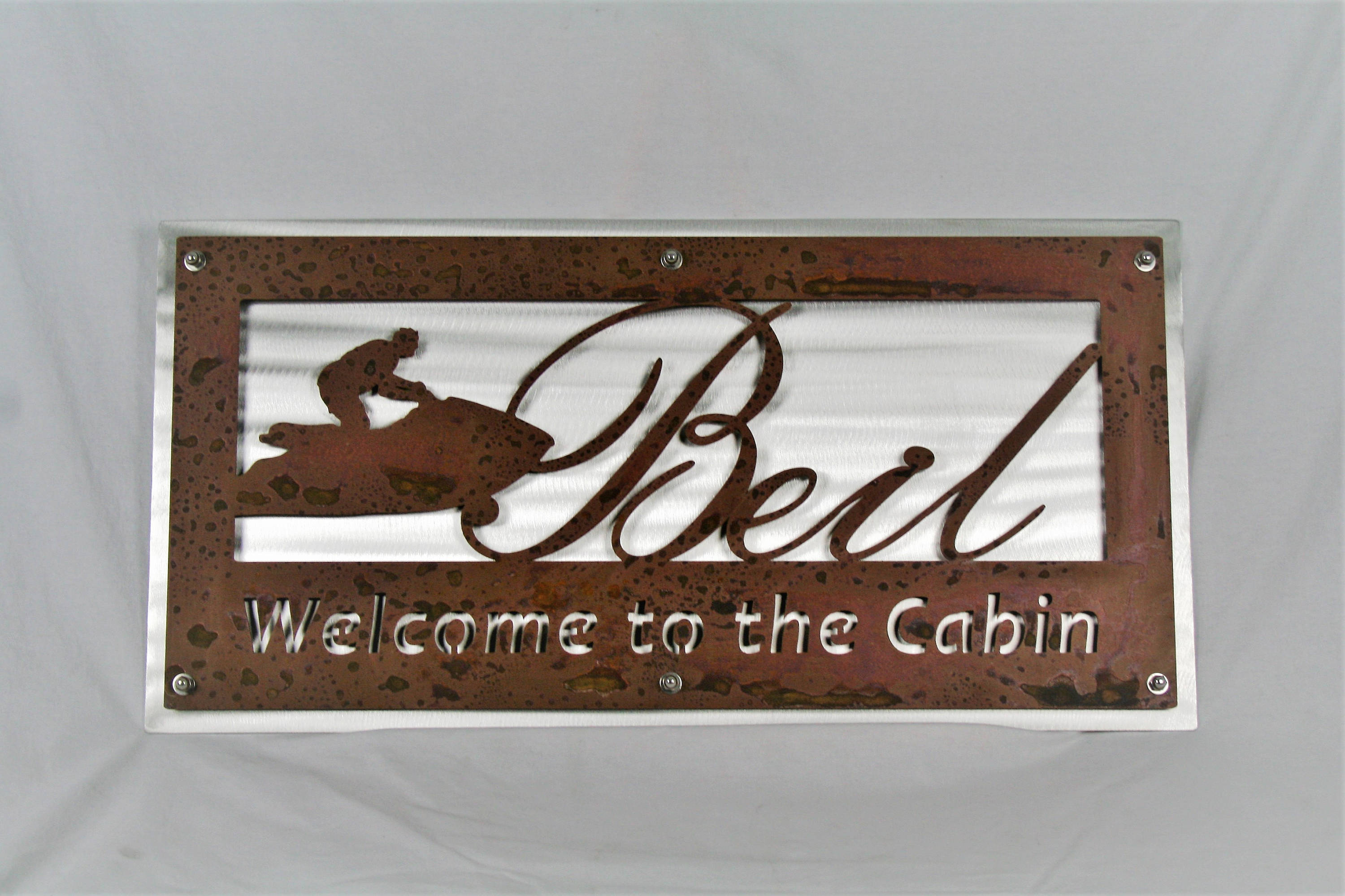 Woodland Name and Address Sign, Rustic Address Sign, Metal Address Sign