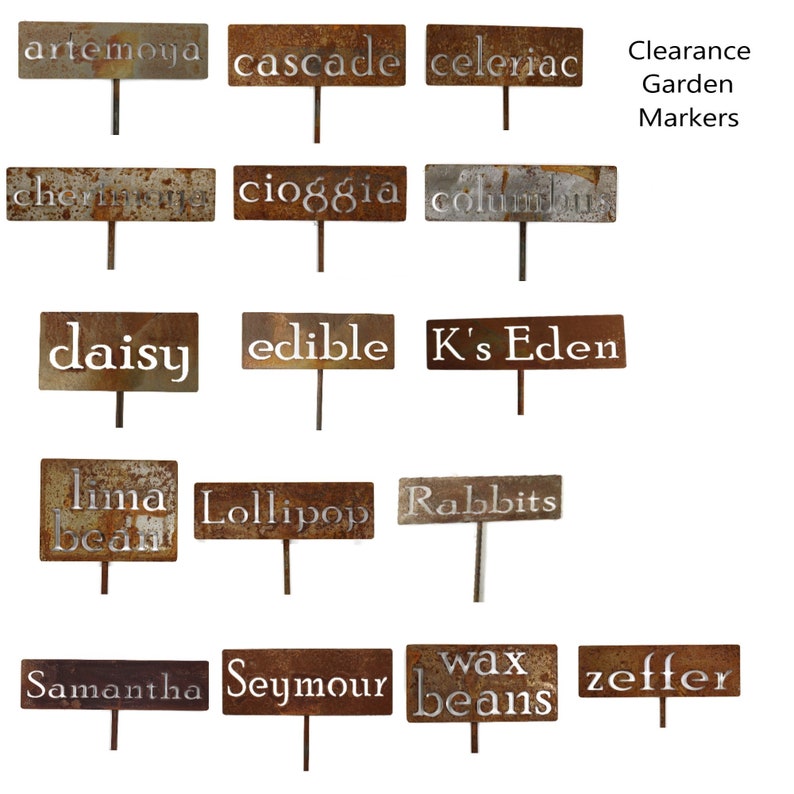 CLEARANCE Classic Metal Garden Markers Discontinued or surplus image 9