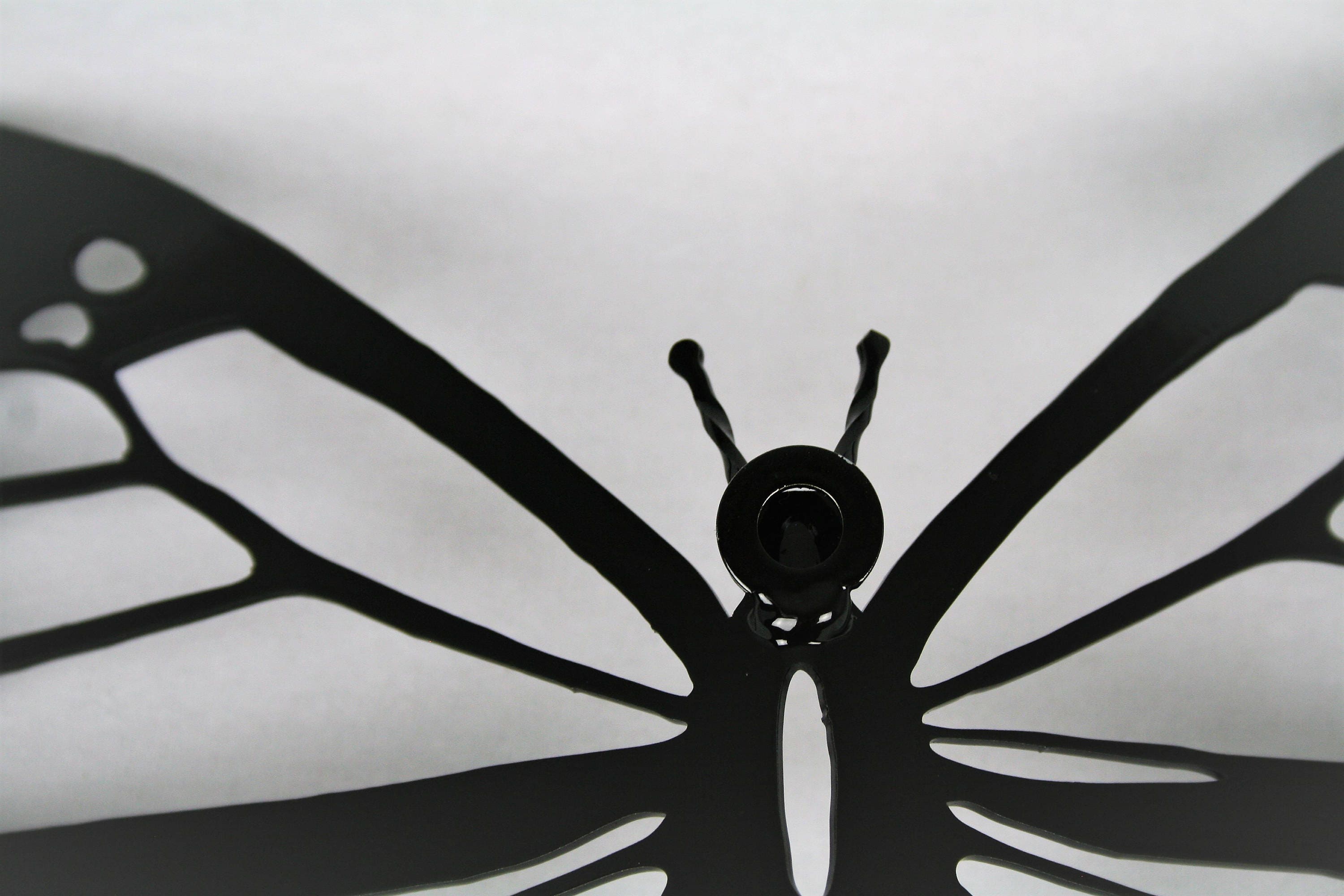 Black Metal Monarch, Butterfly Wall Art, metal butterfly, monarch wall