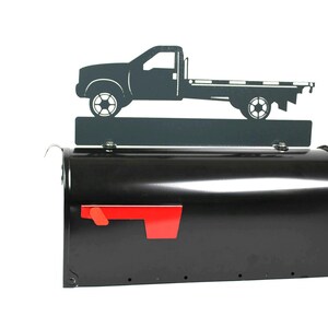 Flatbed Truck Personalized Metal Mailbox Topper 17 Inches Wide - Does Not Include a Mailbox imagem 9