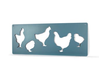 Metal Chicken Coop Sign 20 Inches Wide