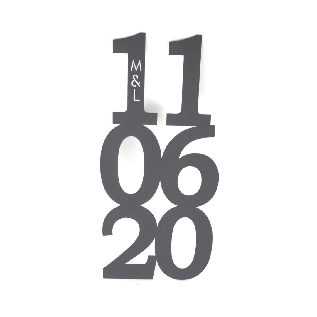 Customized Metal Anniversary Wedding or Special Date Sign 22 Etsy Ireland