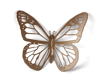 Monarch Butterfly Metal Wall Art 10 to 36 Inches Wide