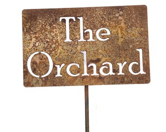 The Orchard Metal Garden Stake Sign, Small to XL
