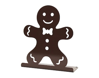 Metal Gingerbread Man Stand 7.5” Tall