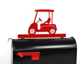 Golf Cart Metal Mailbox Topper: 8.5 Inch - Does Not Include a Mailbox
