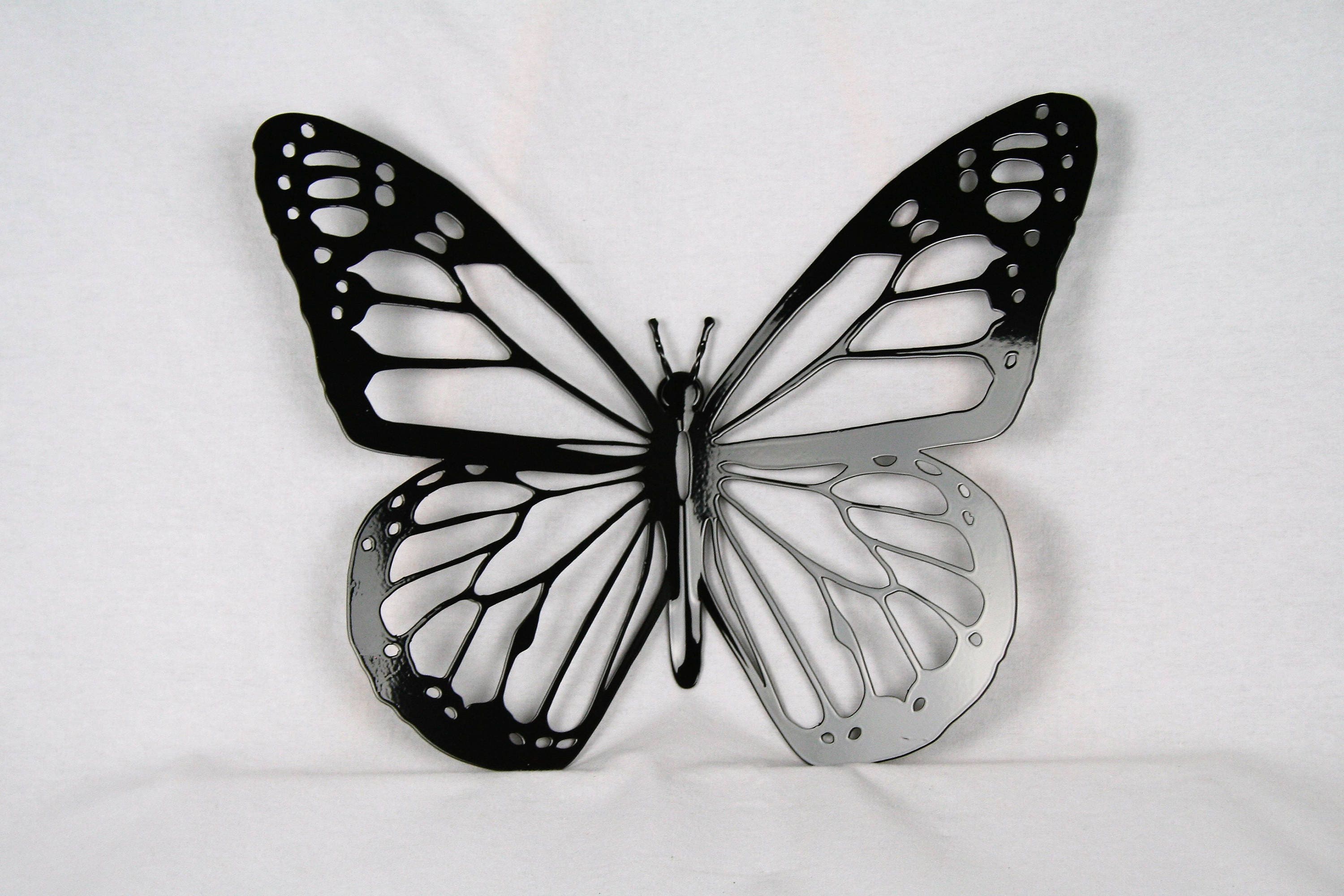 black butterfly wall art