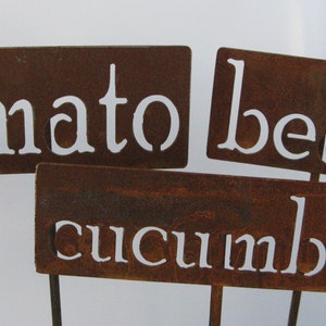 Classic Metal Garden Markers H through P for Herbs, Vegetables, Flowers and Other Plants image 11