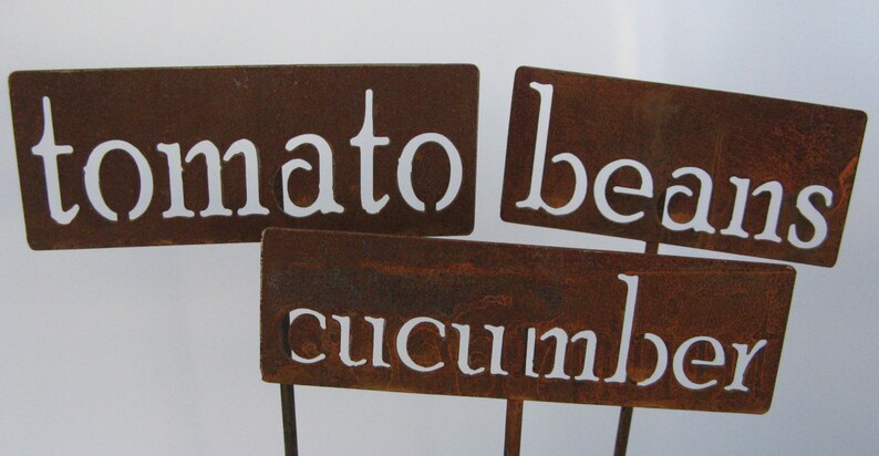 Classic Metal Garden Markers H through P for Herbs, Vegetables, Flowers and Other Plants image 11