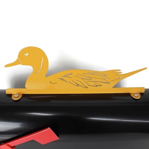 Mallard Duck Metal Mailbox Topper 5.25 Inches Tall - Does Not Include a Mailbox Dark Yellow