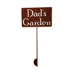 Dad's Garden Metal Garden Marker Stake 21 to 33 Inches Tall Medium