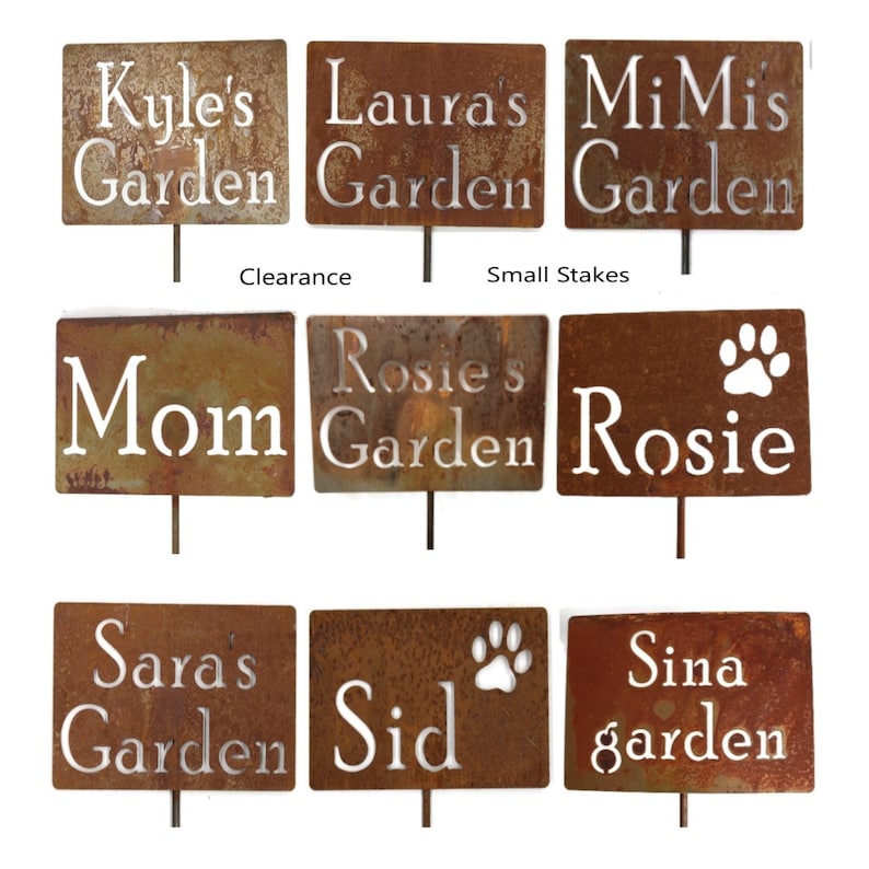 CLEARANCE Classic Metal Garden Markers Discontinued or surplus image 5