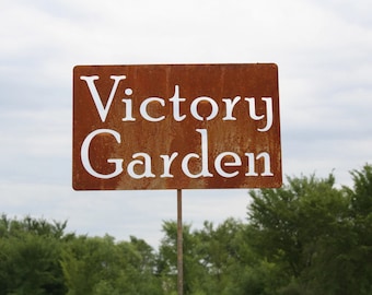 Victory Garden Metal Garden Stake 21 to 33 Inches Tall