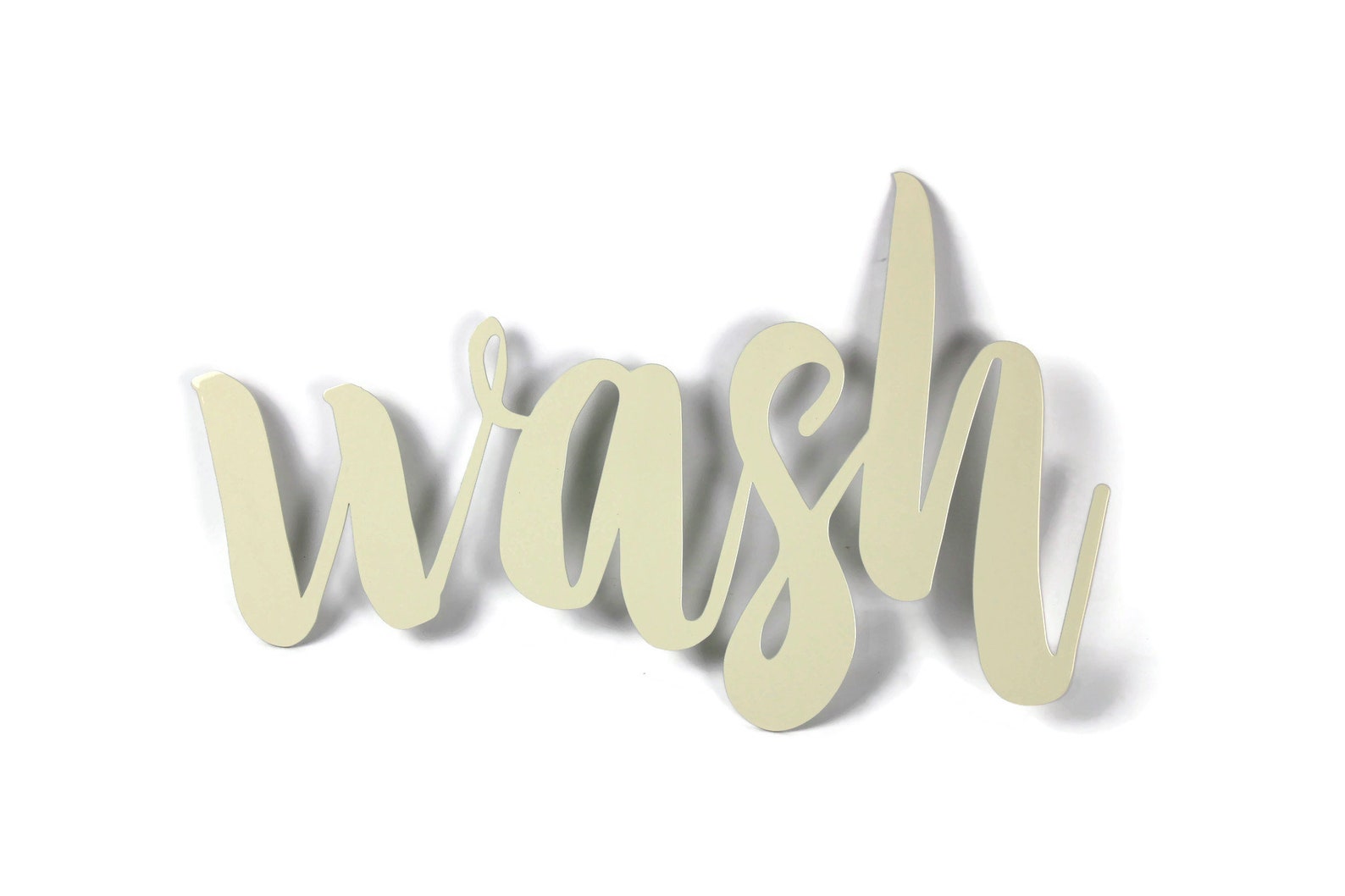 Wash Metal Script Word Sign 9.25 to 15 Inches Wide - Etsy