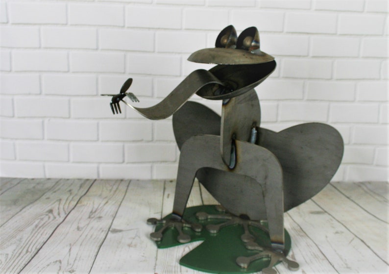 Giant Metal Frog frog collector metal garden frog outdoor Etsy