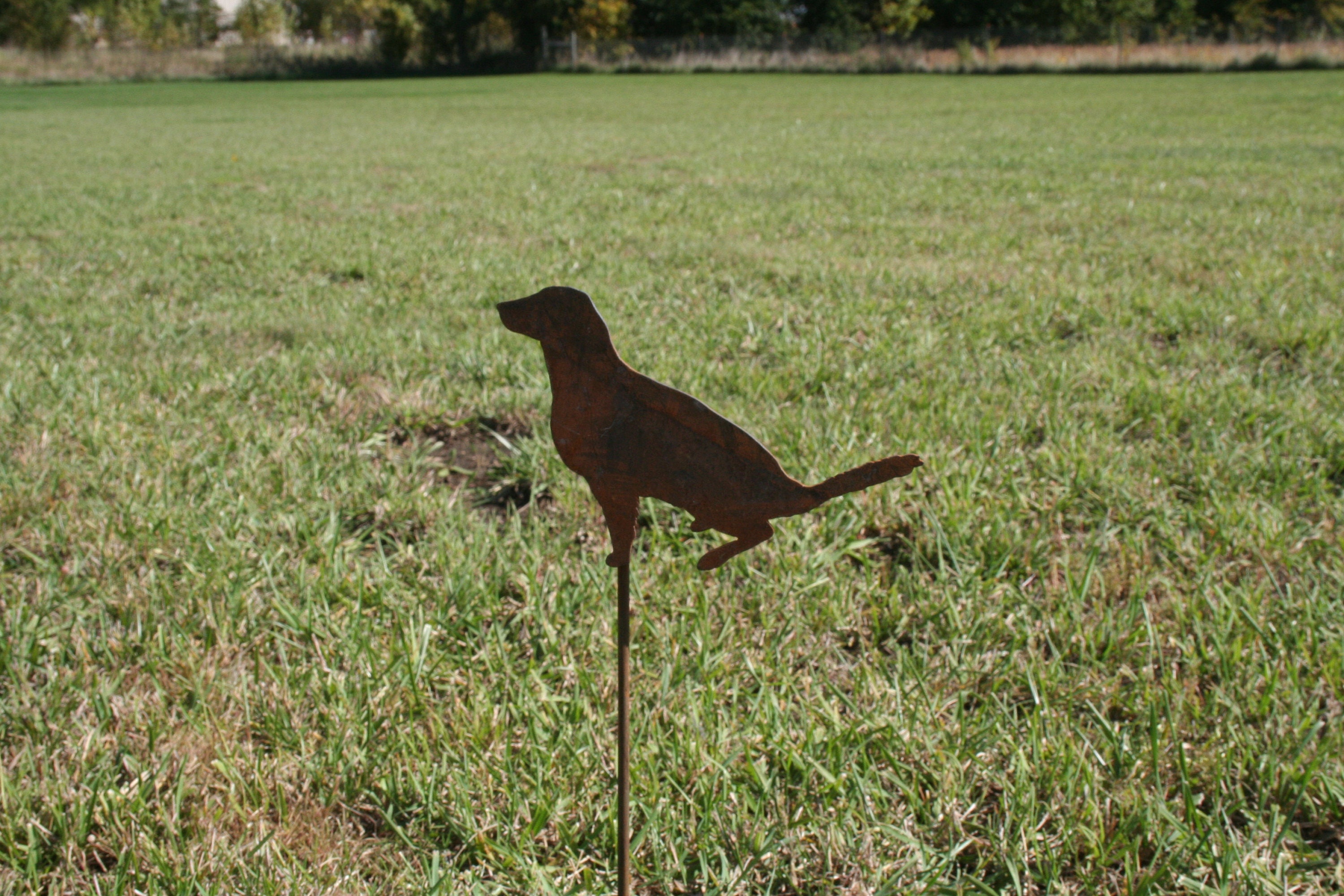 Dog Garden Stake, Dog Yard Stake, Garden Art, Collie Yard Sign, Garden