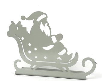 Metal Santa's Sleigh Stand 6.75” Tall
