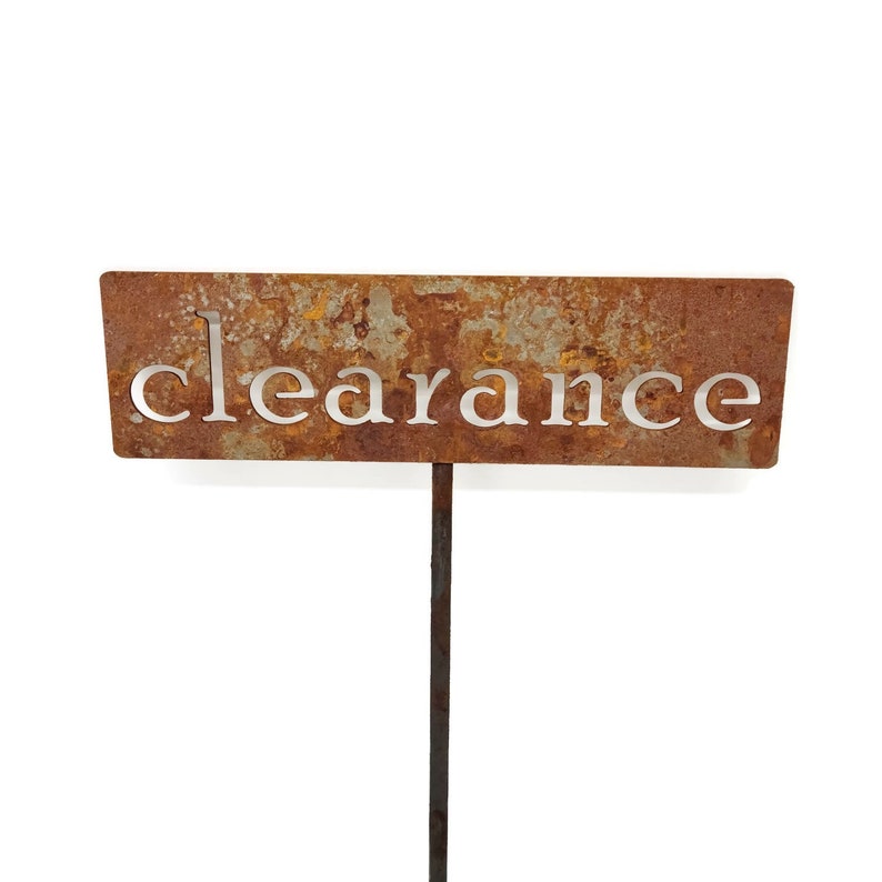 CLEARANCE Classic Metal Garden Markers Discontinued or surplus image 1