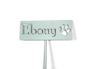 Classic Metal Garden Markers Memorial Pet Sign for Dogs 19 Inches Tall