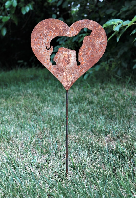 Estaca Conmemorativa Para Tumbas De Mascotas - Metal Resistente Con Diseño Gatito Y Mensaje 'Miss You'