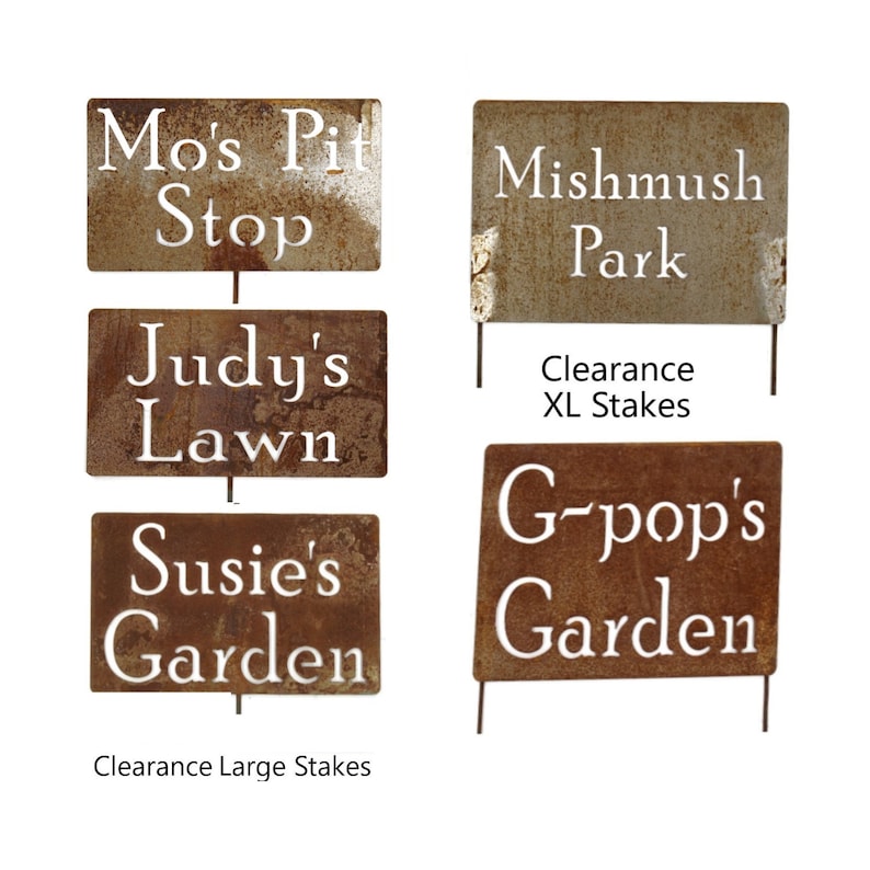 CLEARANCE Classic Metal Garden Markers Discontinued or surplus image 8