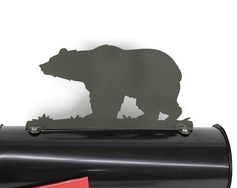 Bear Metal Mailbox Topper 7 Inches Tall - Does Not Include a Mailbox