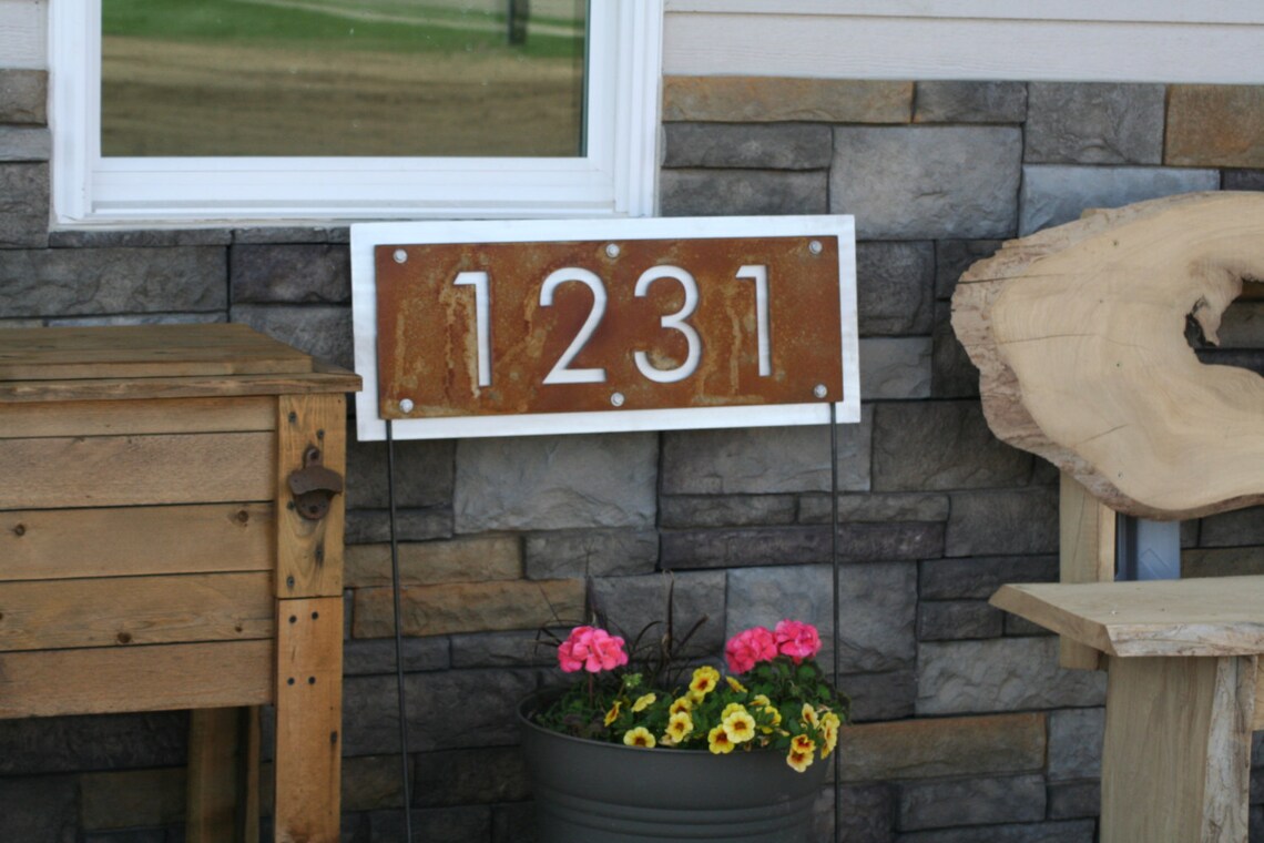 house number signs for yard