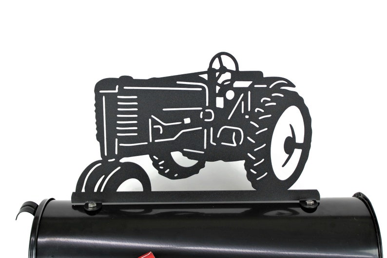 Vintage Tractor Mailbox Topper Tractor Fence Rail Topper Etsy