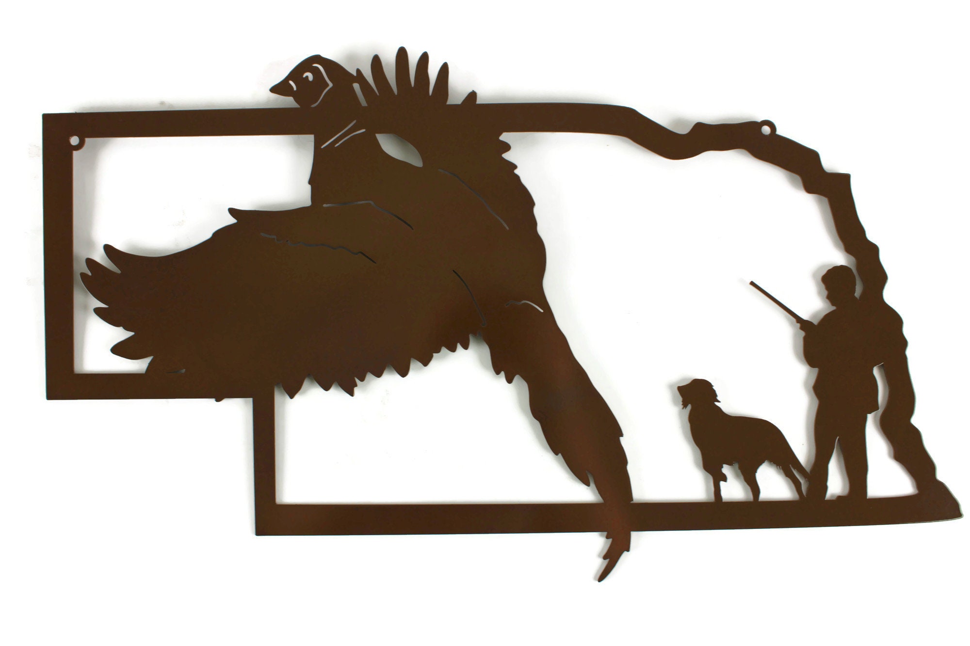 Nebraska Pheasant Hunting Metal Wall Art Sign hunting sign Etsy