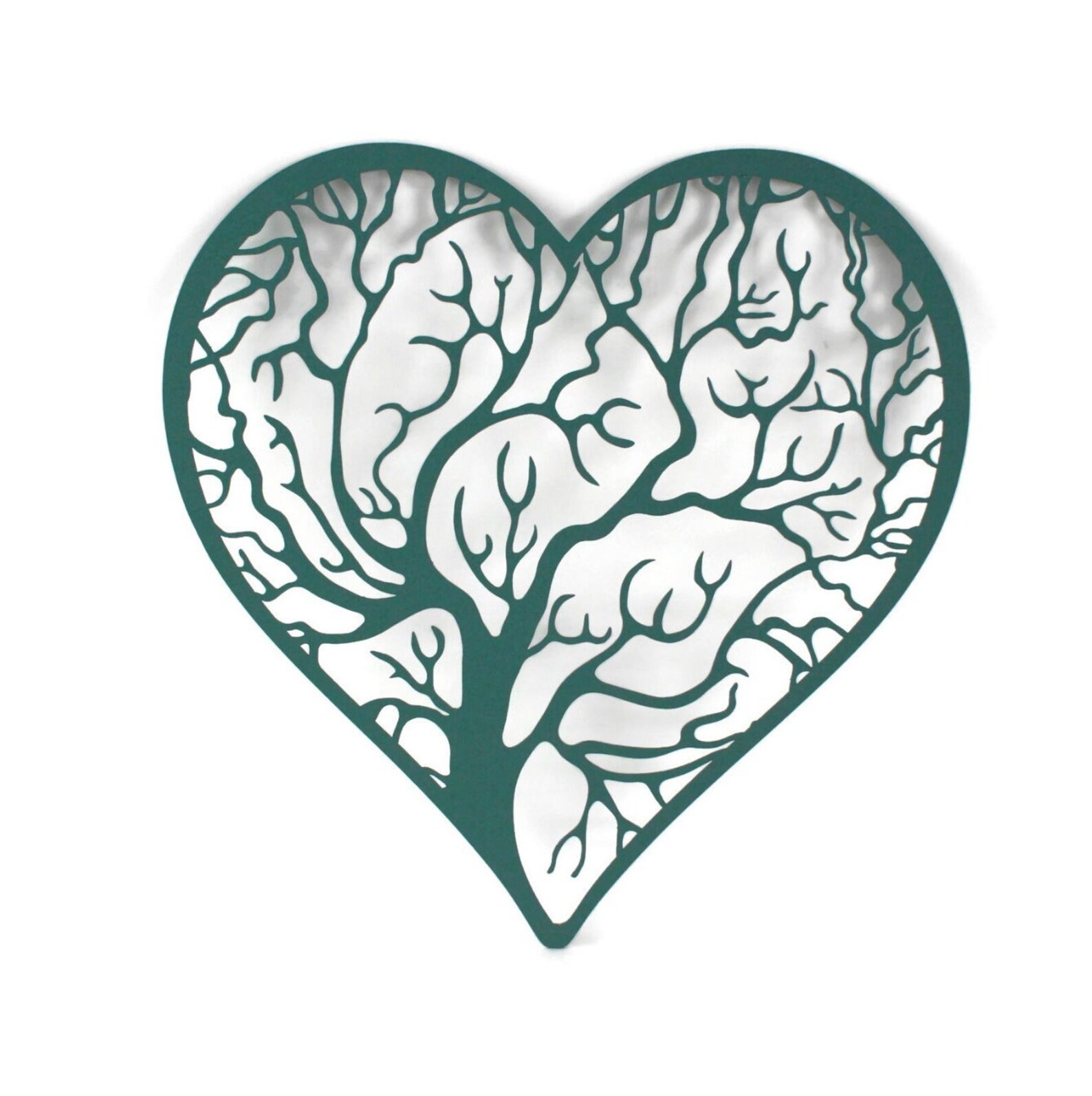 Metal Heart Shape Tree of Life With Outline Wall Art 9.5 or 16 Etsy