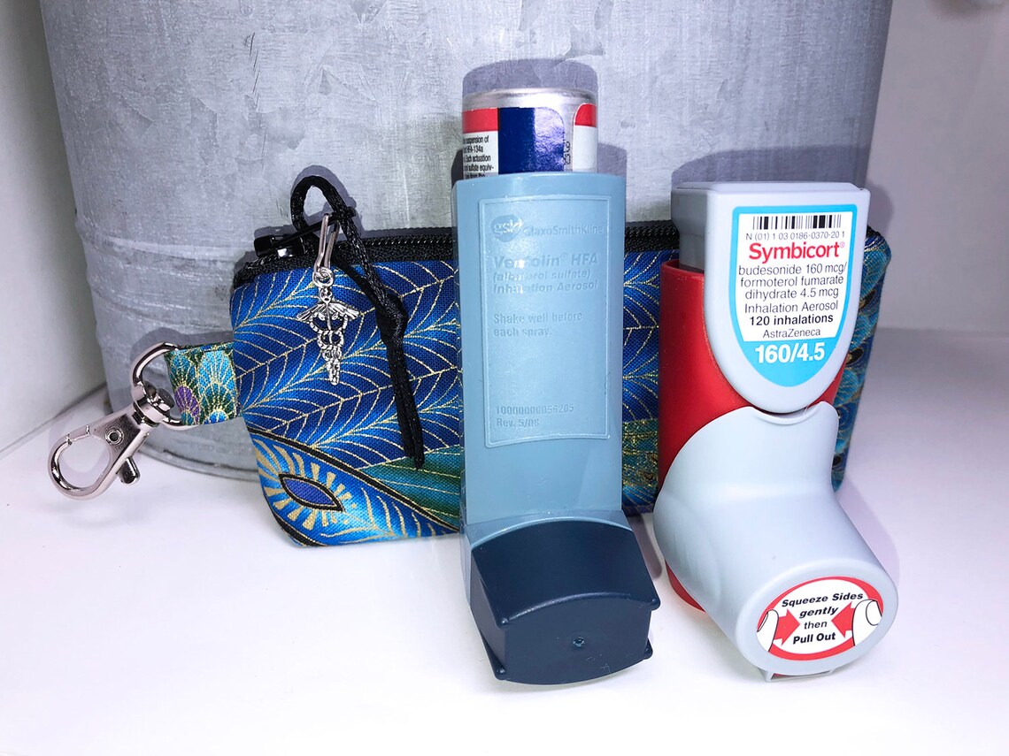 Inhaler Pouch Clipon Inhaler Case Asthma Puffer Inhaler Etsy
