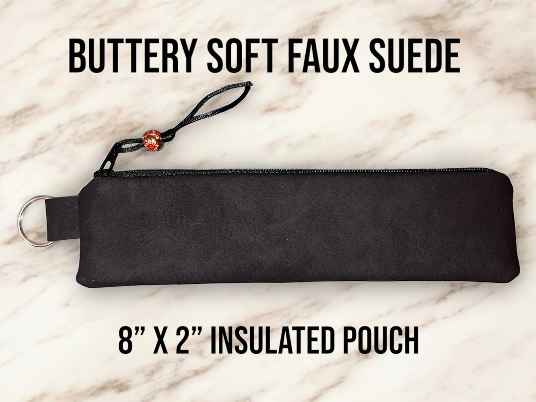Slim Insulated Epipen Auto Injector Faux Suede for Diabetic Supply ...