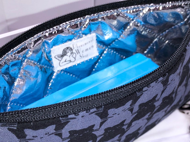 Black Cats Diabetic Supply Bag Travel Medical Bag EpiPen Pouch EpiPen Case Insulin Pen Case