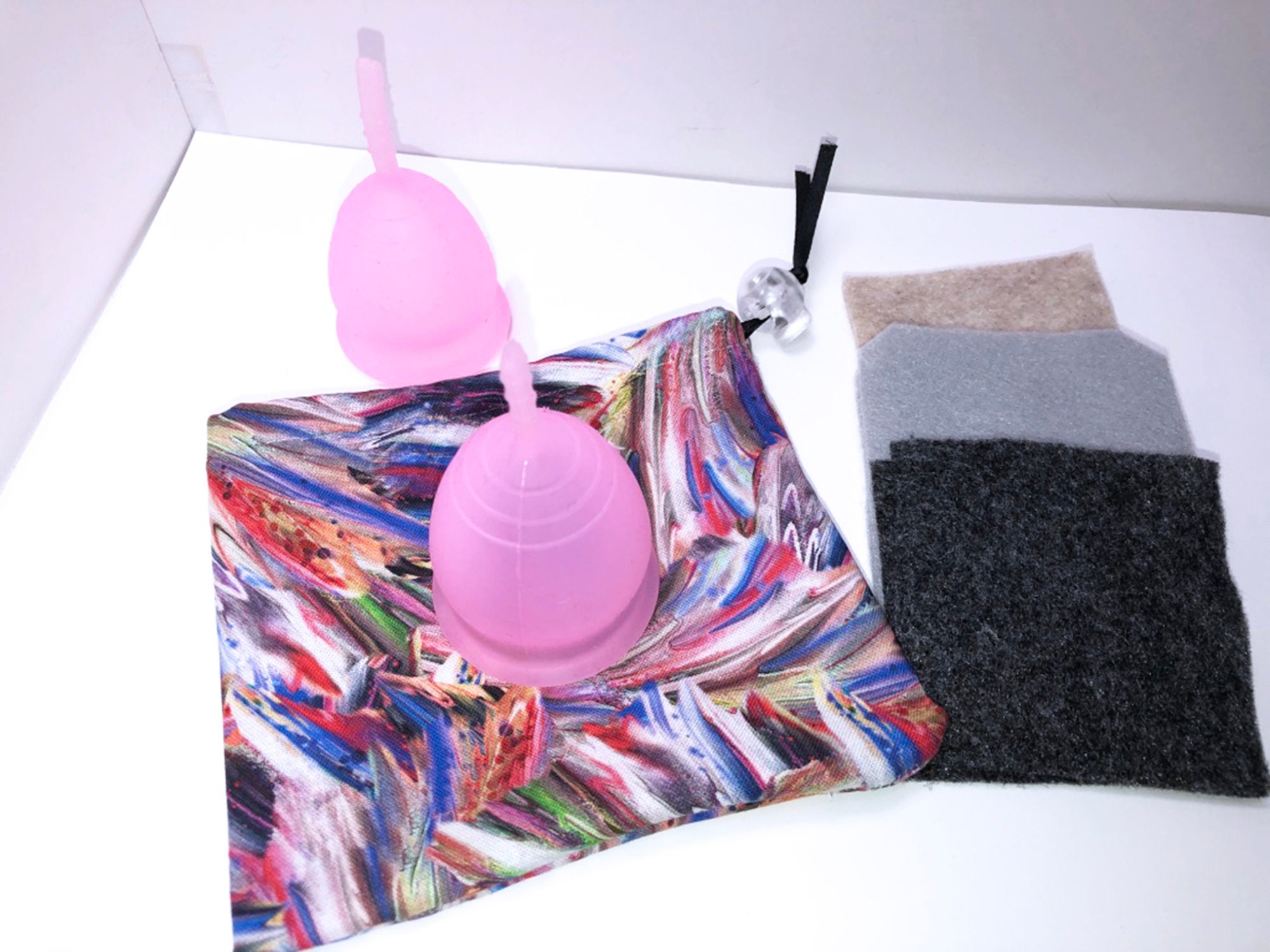 Colorful Menstrual Cup Bag Mooncup Bag Diva Cup Pouch 2 FREE Etsy