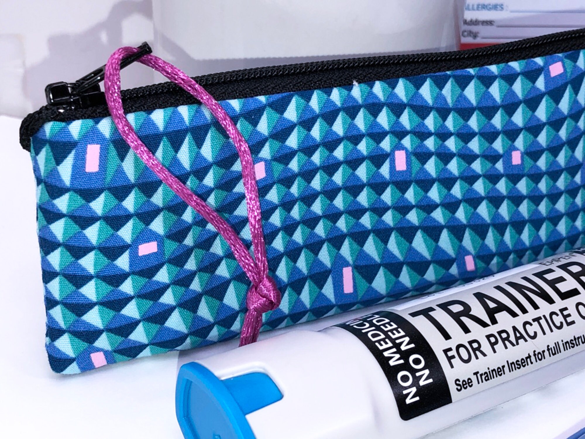 Amy Butler Slim Insulated Zipper Pouch Single Epipen Case Etsy