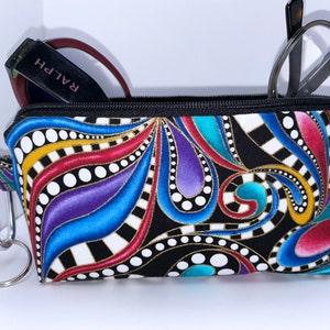 Pure Funk Double Eyeglass Case for Purse, Horizontal or Vertical Glasses Holder