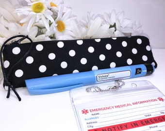 Single EpiPen Case, Slim 2 x 8 in Insulin Pen Case, Auto Injector