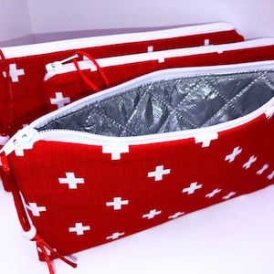 EpiPen Diabetes Case, 8&quot; x 4.5&quot; Insulated EpiPen Pouch, Zipper Top, First Aid Bag, First Aid Pouch, Travel First Aid Pouch