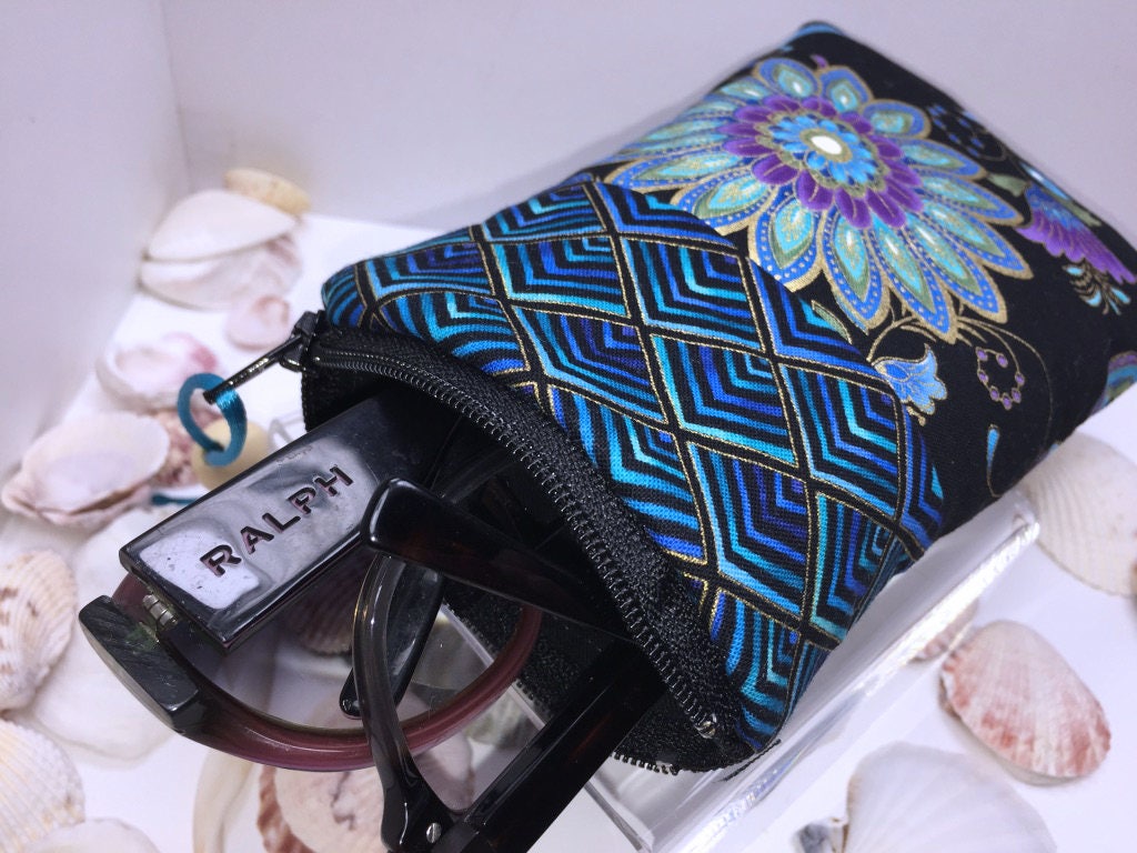 Exquisite Double Glasses Case Zip Top Double Glasses Pouch Etsy