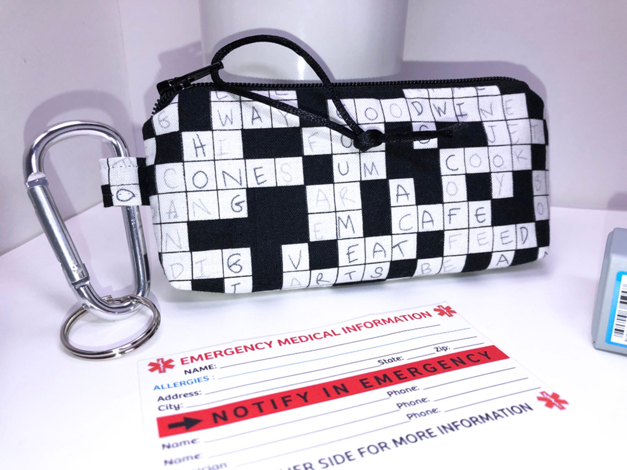 Crossword Inhaler Case Asthma Inhaler Holder Clipon Asthma Etsy