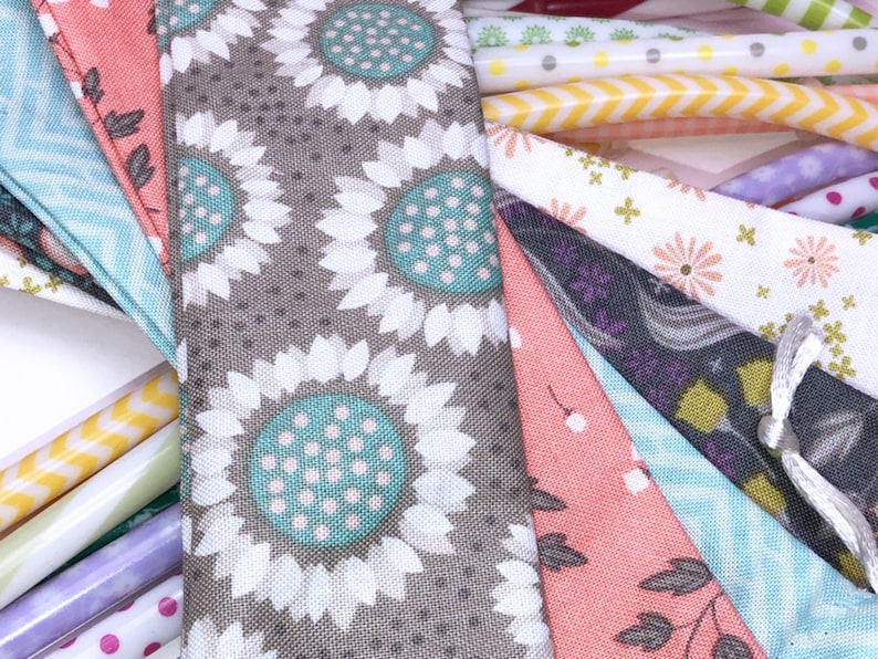 ZERO WASTE Reusable Straw Case Reusable Straw Bags Assorted Prints Reusable Drinking Straw Pouch Toothbrush Pouch Set of 5