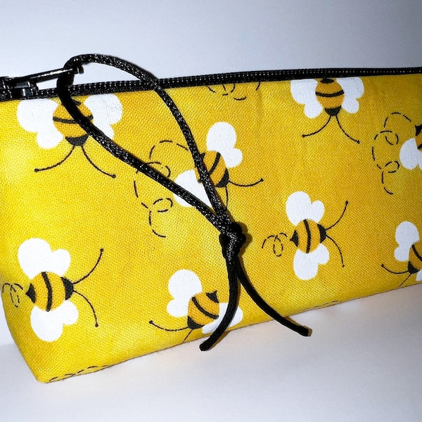 Darling Honeybee EpiPen Pouch, 8" x 3" Insulated Injector Pouch, 2 EpiPens Clip-on Case, Insulin Pen Case, Auto Injector
