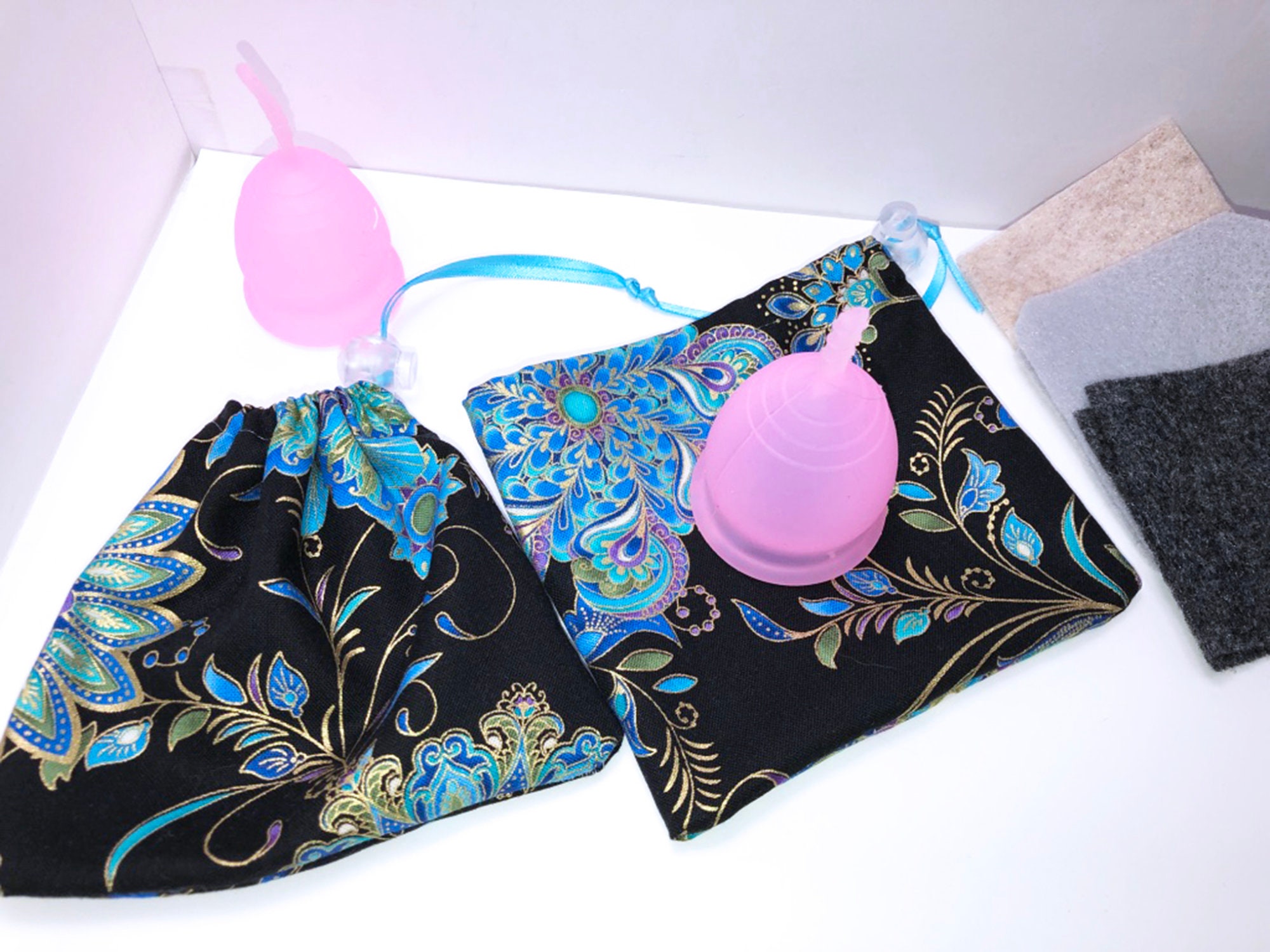 Menstrual Cup Bag Diva Cup Pouch 2 FREE Cup Spots Small Etsy