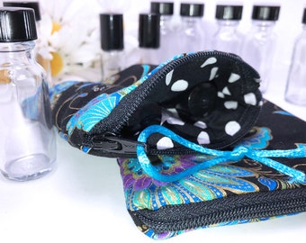 Botanical Essential Oil Bag, Doterra Essential Oil Travel Case, Exquisite Small Young Living Oil Bag,