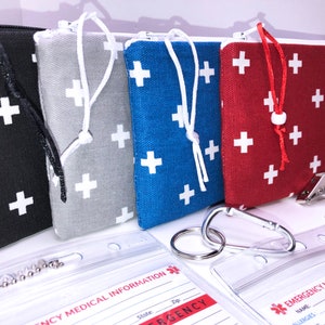 Insulated Diabetes Supply Bag 8&quot; x 4&quot; EpiPen Case, Auvi-q Pouch, First Aid Bag