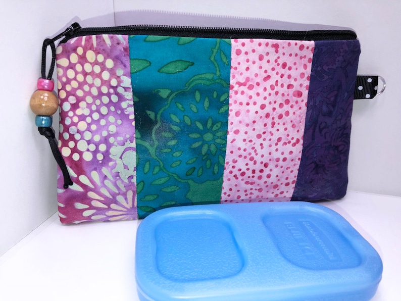 Colorful Insulin Pen Case Diabetes Supply Bag First Aid Pouch 8 x 4.5 Double EpiPen Case Travel Medical Bag Auvi-Q Pouch