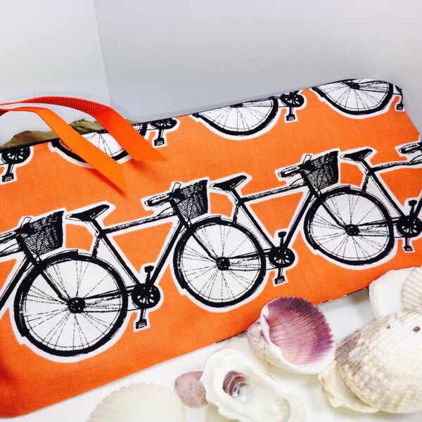 Wet Bag, Quick Drying, Bicycles Qrange Folding Waterproof Pouch, Soft-Sided, PUL Lining, Reusable Cloth Pad Pouch, Portable Travel Bag