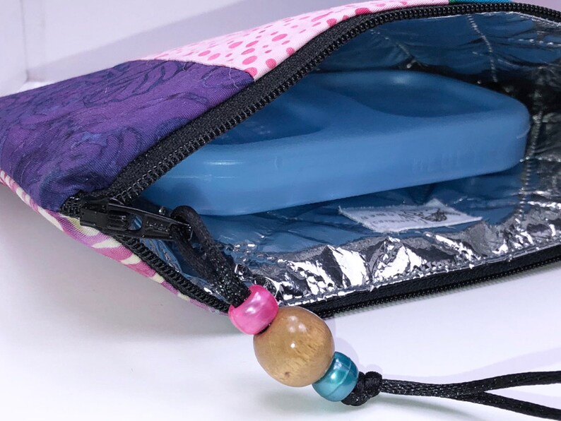 Colorful Insulin Pen Case Diabetes Supply Bag First Aid Pouch 8 x 4.5 Double EpiPen Case Travel Medical Bag Auvi-Q Pouch
