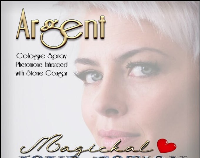 Argent w/ Cougar ~ Pherotine 2022 ~ Handcrafted Pheromone Enhanced Fragrance for Everyone - Love Potion Magickal Perfumerie